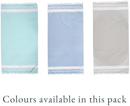 LANE LINEN Beach Towels 6 Pack, Bulk Beach Towels Oversized, Pool Towels for Adults, Pre-Washed, Sand Free Beach Towel, Fast Drying Beach Towel, 39"x71" - Classic Color - Image 2