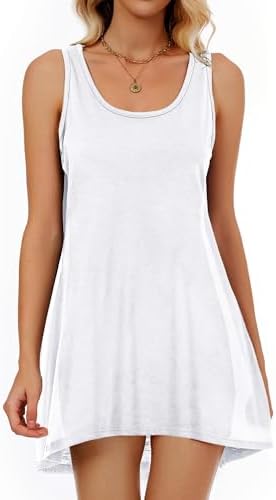 CHICGAL Women's Beach Cover up Summer Dress Casual Sleeveless Tank Sundresses Swimsuit Coverup - Image 2
