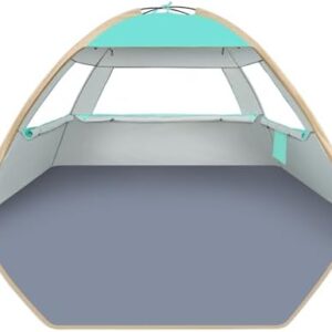 Gorich Beach Tent Sun Shelter for 3/4-5/6-7/8-10 Person with UPF 50+ UV Protection, Lightweight & Easy Setup Beach Shade Canopy, Portable Beach Shade Tent Beach Cabana
