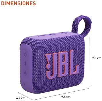 JBL Go 4 - Ultra-Portable, Waterproof and Dustproof Bluetooth Speaker, Big Pro Sound with Punchy bass, 7-Hour Built-in Battery, Made in Part with Recycled Materials (Purple) - Image 3