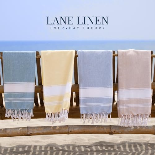 LANE LINEN Beach Towels 6 Pack, Bulk Beach Towels Oversized, Pool Towels for Adults, Pre-Washed, Sand Free Beach Towel, Fast Drying Beach Towel, 39"x71" - Classic Color - Image 9