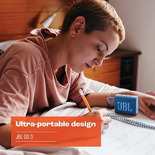 JBL Go 3 Eco - Portable Mini Bluetooth Speaker, big audio and punchy bass, IP67 waterproof and dustproof, 5 hours of playtime, Made in part with recycled materials (Eco Green) - Image 3