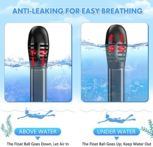 Full Face Snorkel Mask for Adults Teen, Snorkeling Gear with Detachable Camera Mount,Panoramic 180° View, Anti-Fog Anti-Leak Snorkling Set for Man and Women - Image 5