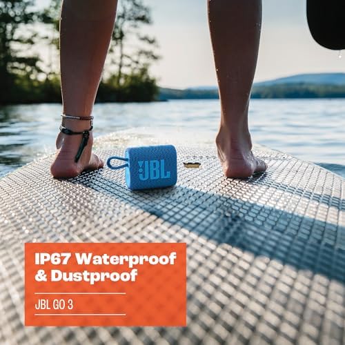 JBL Go 3 Eco - Portable Mini Bluetooth Speaker, big audio and punchy bass, IP67 waterproof and dustproof, 5 hours of playtime, Made in part with recycled materials (Eco Green) - Image 4